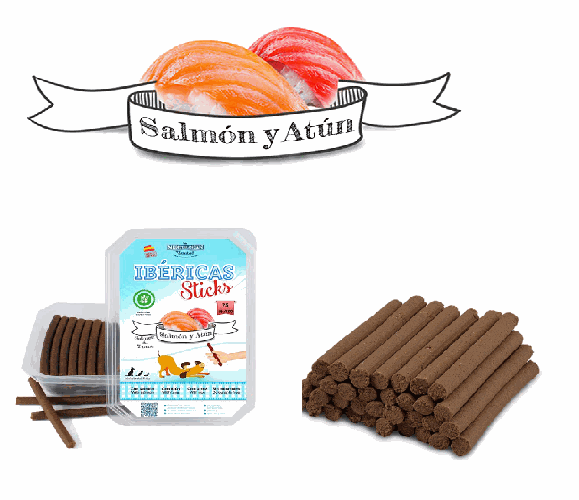 MEDITERRANEAN IBERICAS STICKS SALMON Y ATU 800g..DESCATALOGADO