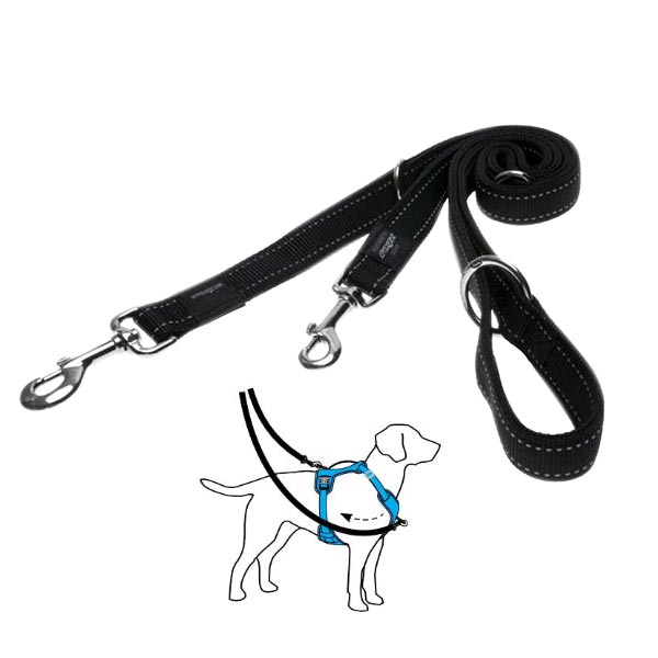 ROGZ CORREA MULTIPOSICION NEGRO XL 1,8m HLM05-A