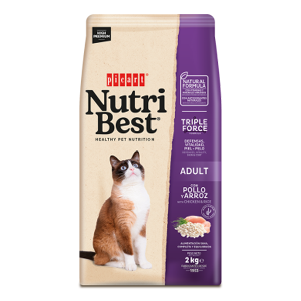 NUTRIBEST CAT ADULT CHICKEN &amp; RICE 2KG