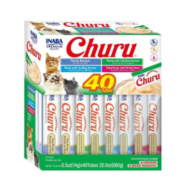 Churu Cat Variedades ATUN-40Tubos.Caja Verde.DESCATALOGADO