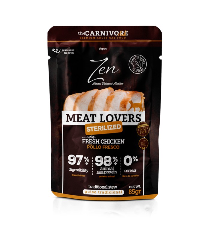 Zen Cat Pouches Meat Lovers Sterilized Pollo 85 gr