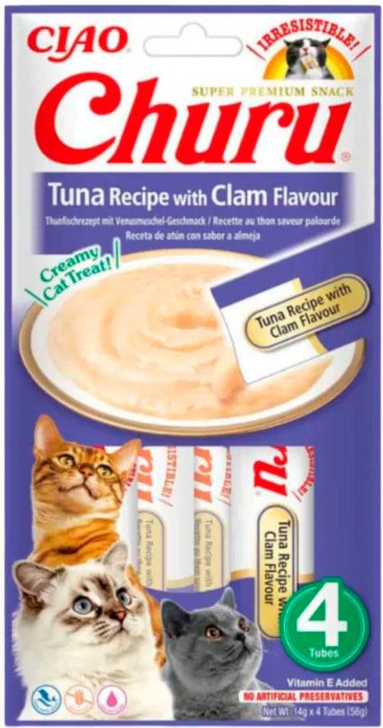 CHURU RECETA DE ATUN Y ALMEJA CAJA 12 uds.-