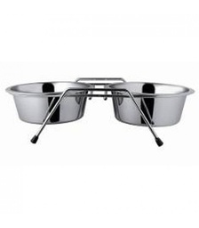 [8436572725829] D.Comedero doble Acero inox 13cm ANK1042