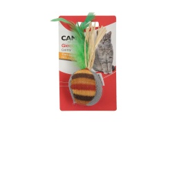 [8019808210292] Camon Juguete gato pelota plumas AG035